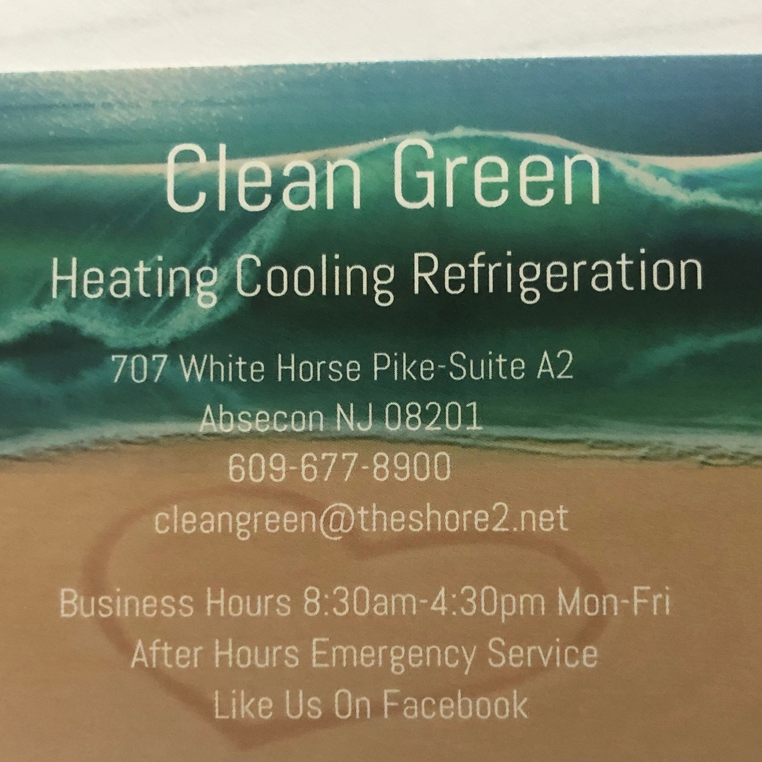 Clean Green Heating Cooling Refrigeration 707 E White Horse Pike Suite A2, Absecon New Jersey 08201