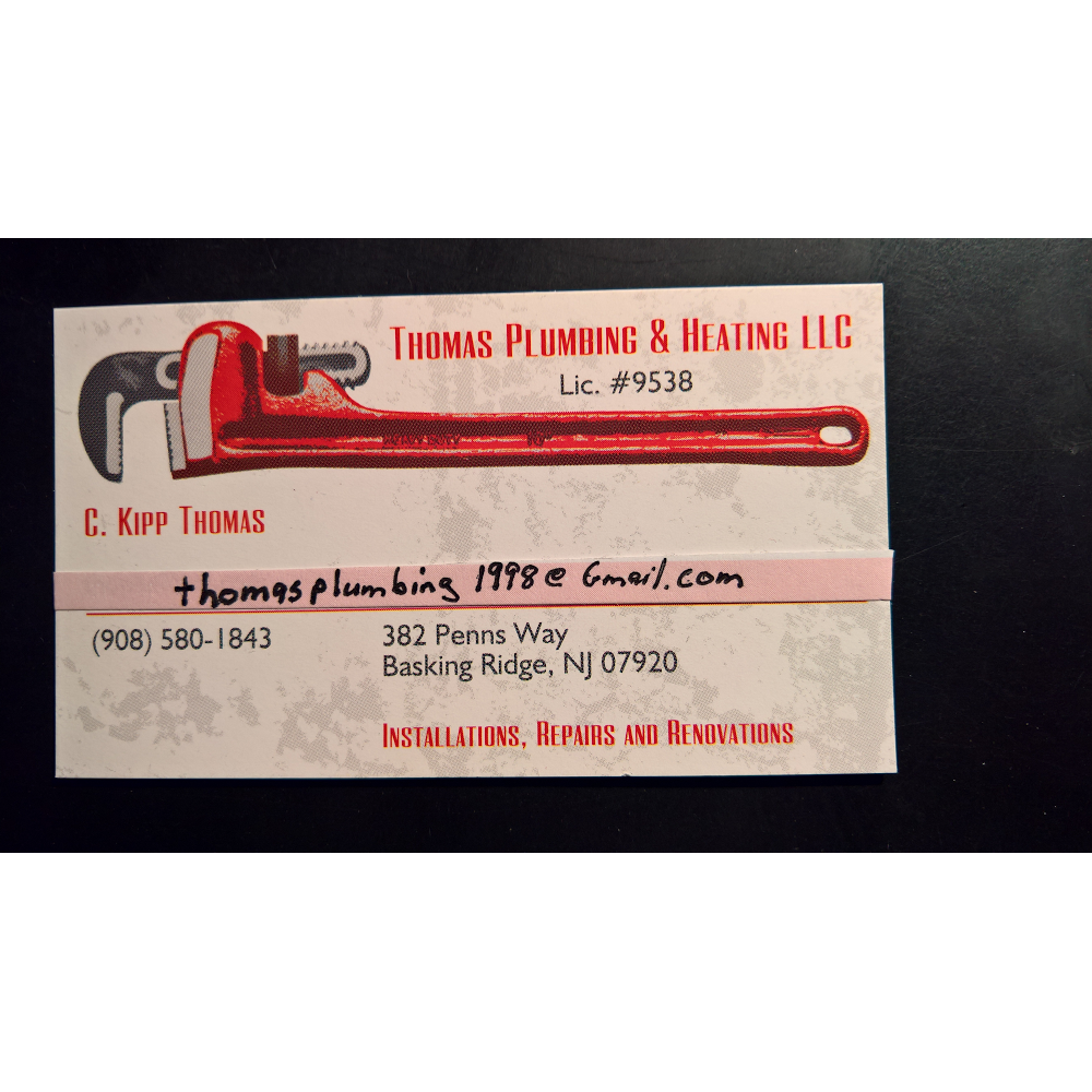 Thomas Plumbing & Heating LLC 382 Penns Way, Basking Ridge New Jersey 07920
