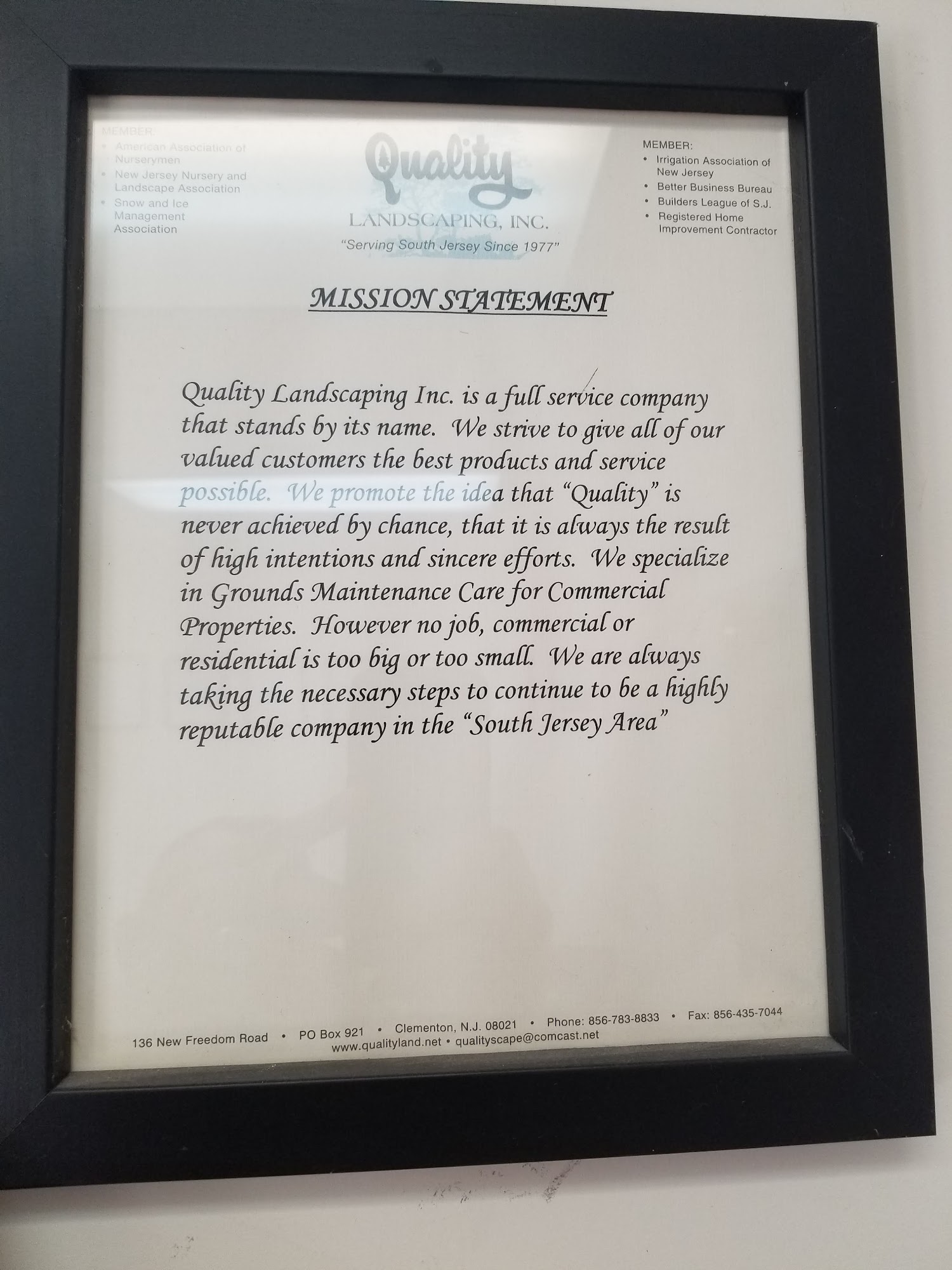 Quality Landscaping & Supply 136 New Freedom Rd, Clementon New Jersey 08021