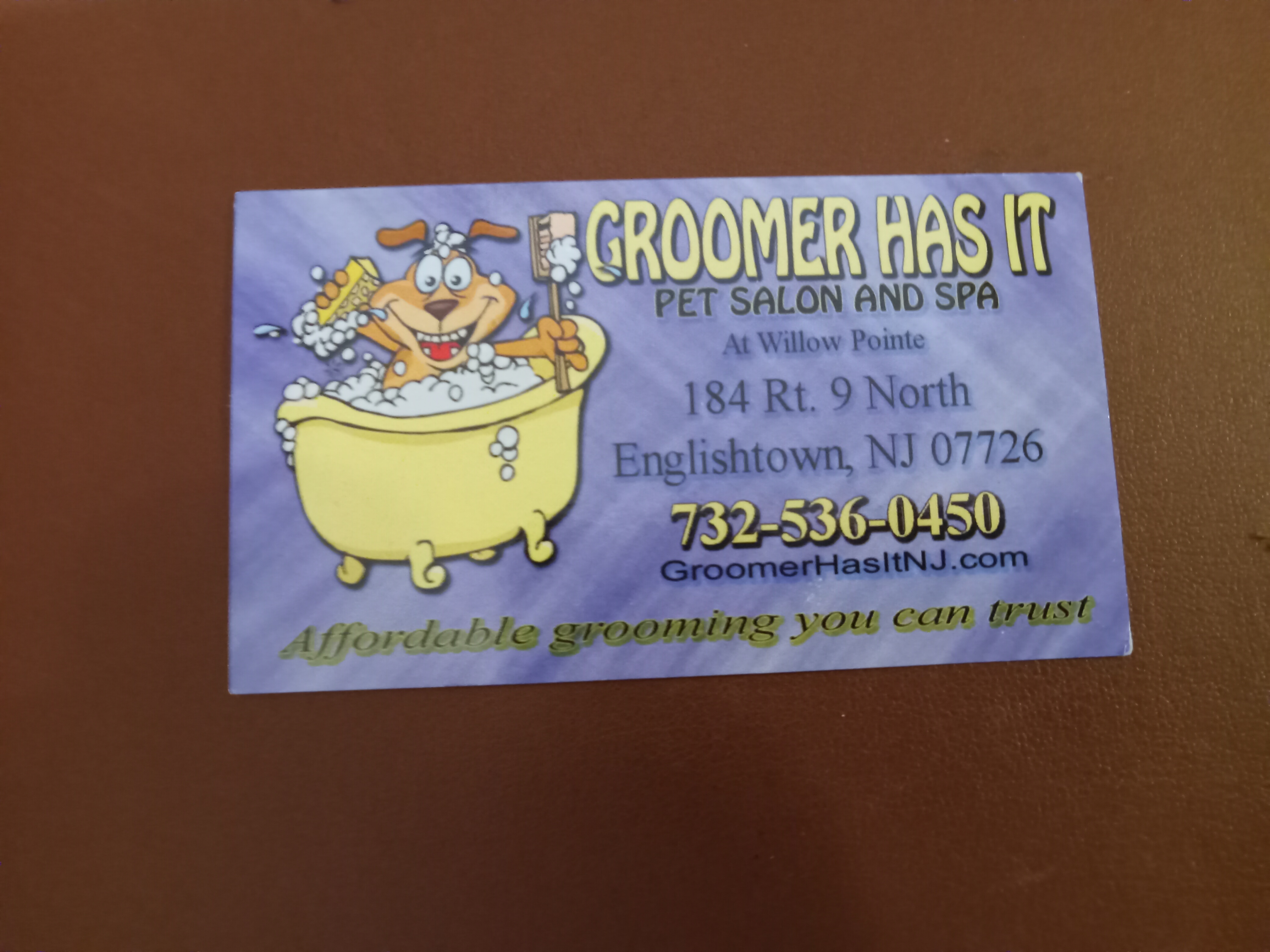 Groomer Has It pet salon and spa 184 US-9, Englishtown New Jersey 07726