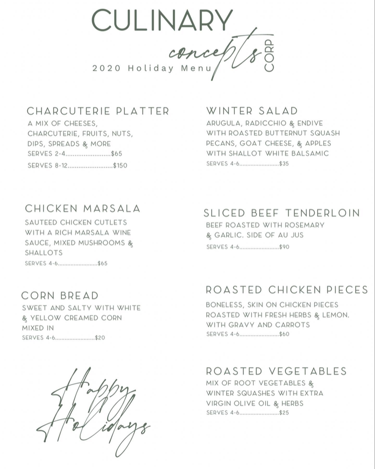 I Can Eat This LLC Menu