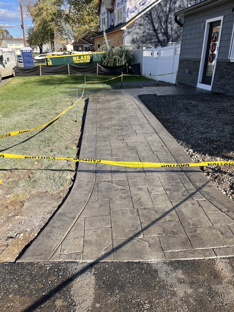 Jersey Shore Stamped Concrete 14 South St, Lanoka Harbor New Jersey 08734