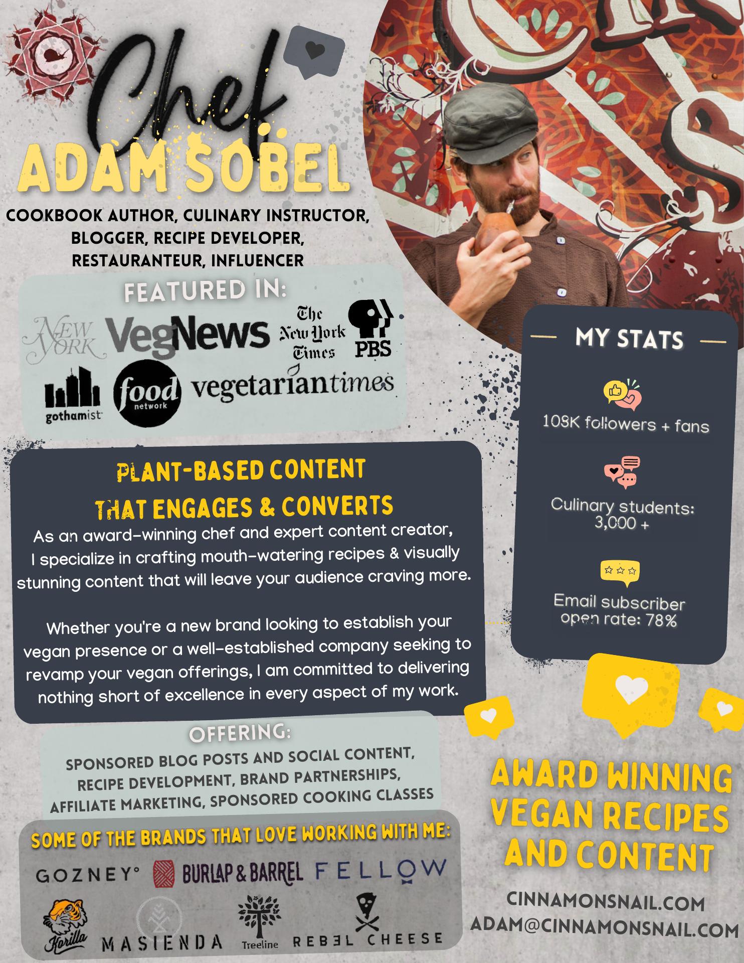 The Cinnamon Snail Menu