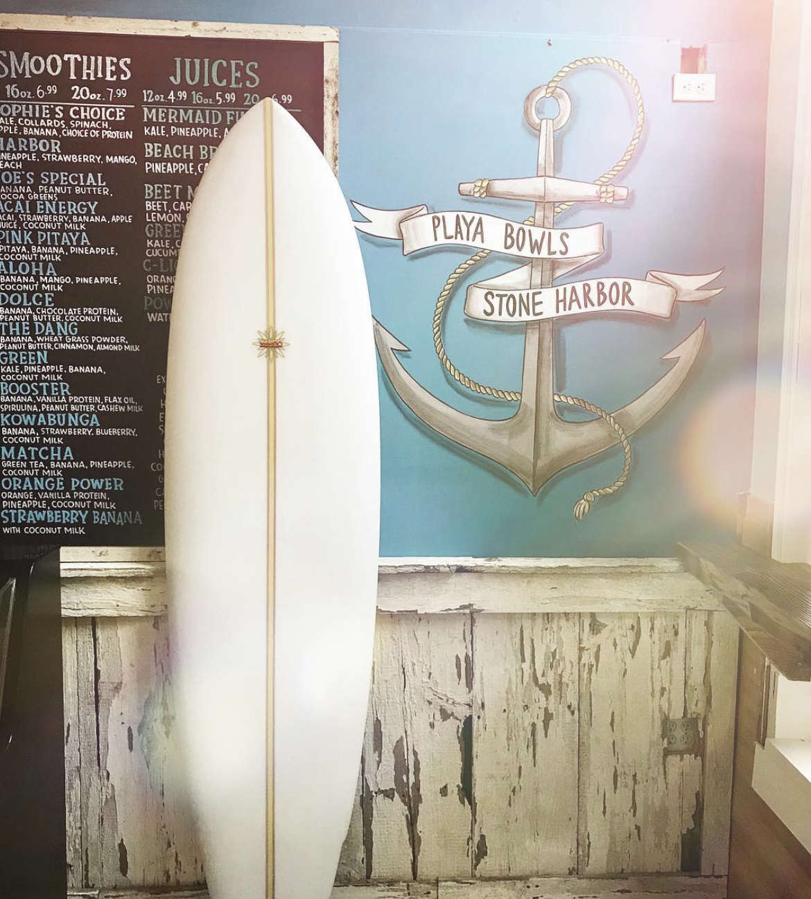Playa Bowls Menu