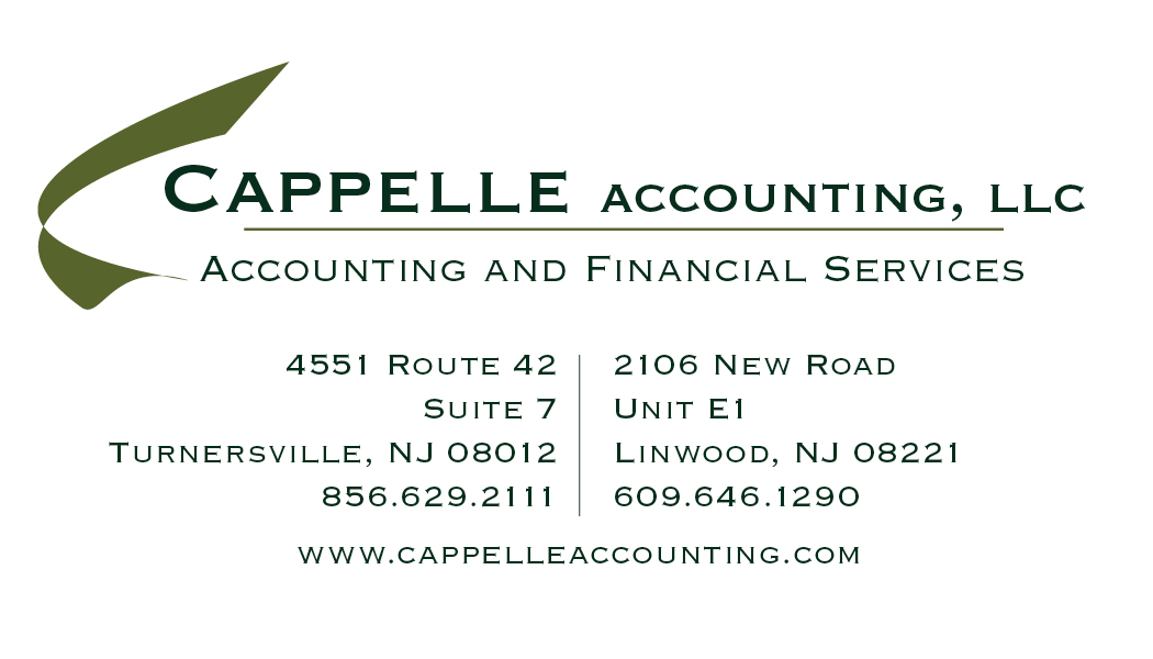 Cappelle Accounting, LLC 4551 NJ-42 STE 7, Turnersville New Jersey 08012