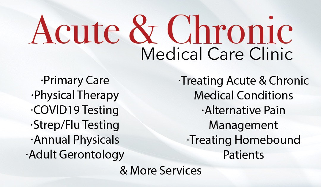 Acute Care House Calls & Chronic Care Clinic