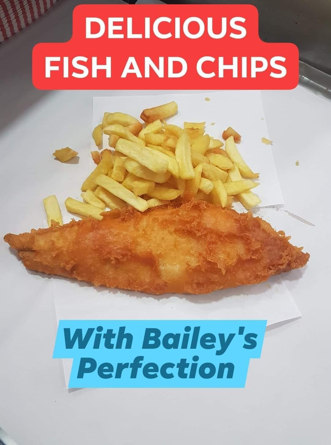Baileys Fish & Chips 68 Shelfanger Rd, Diss