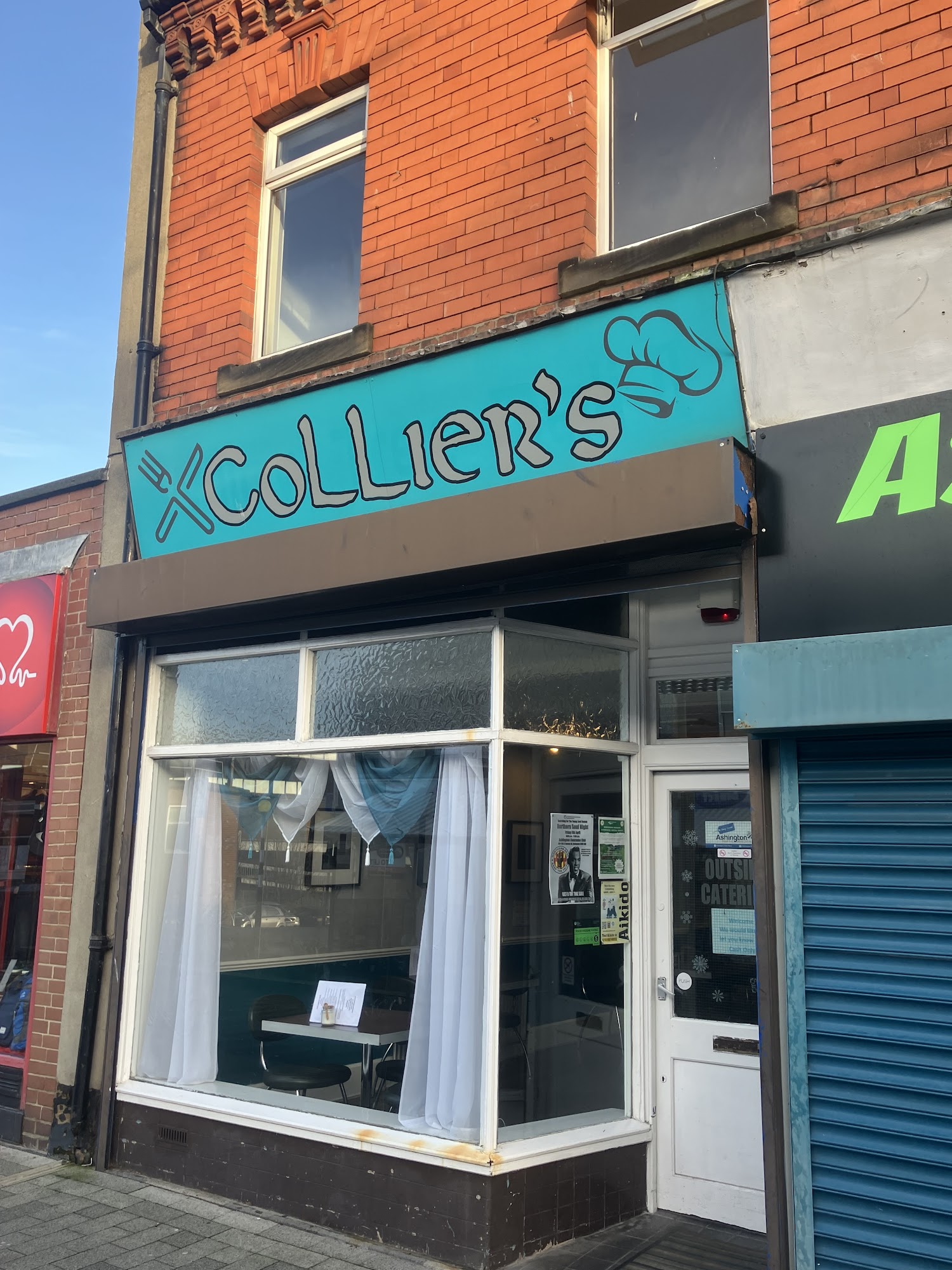 Colliers café 41a Station Rd., Ashington