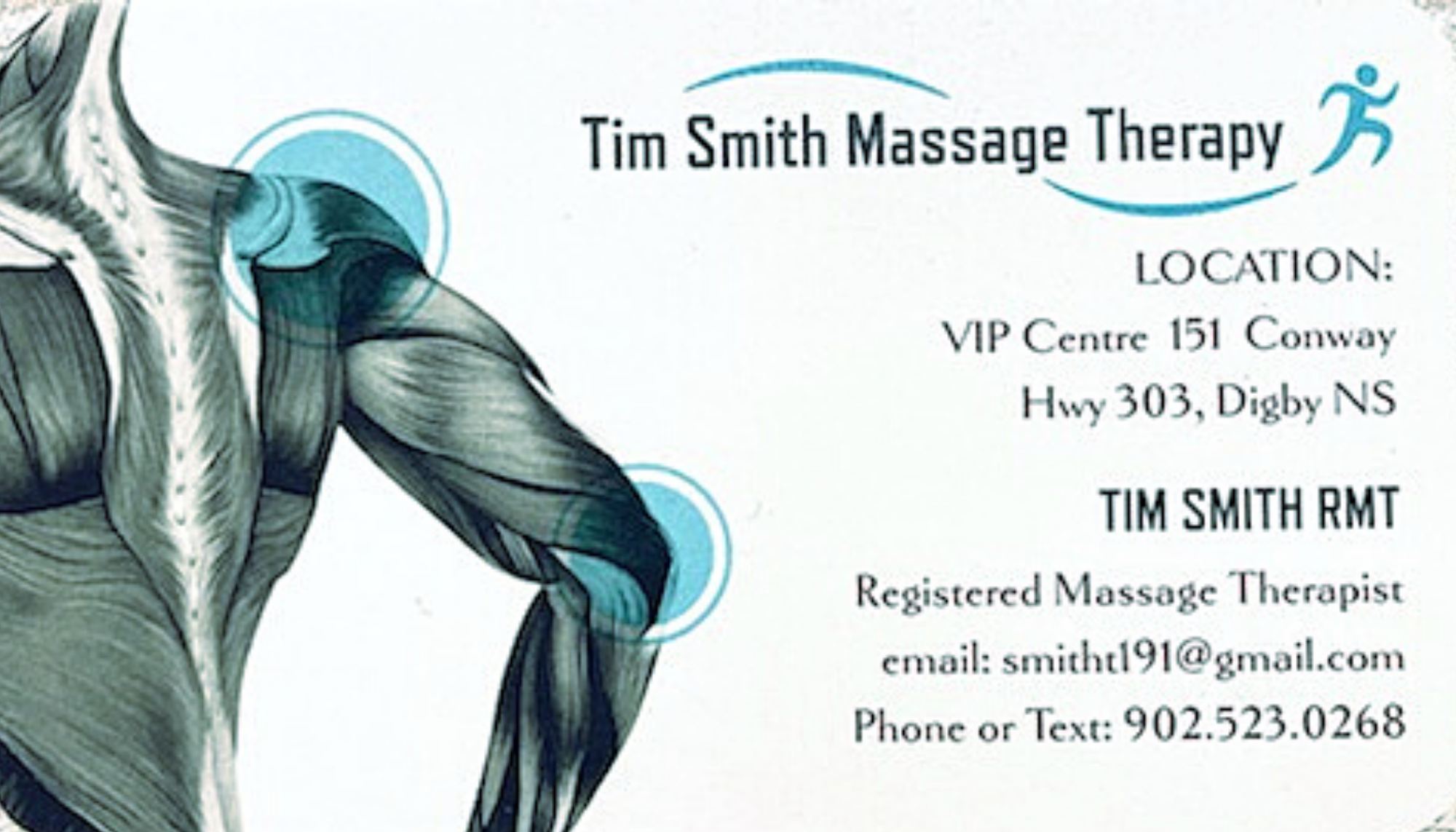 Tim Smith RMT Massage Therapy Digby 151 NS-303, Digby Nova Scotia B0V 1A0