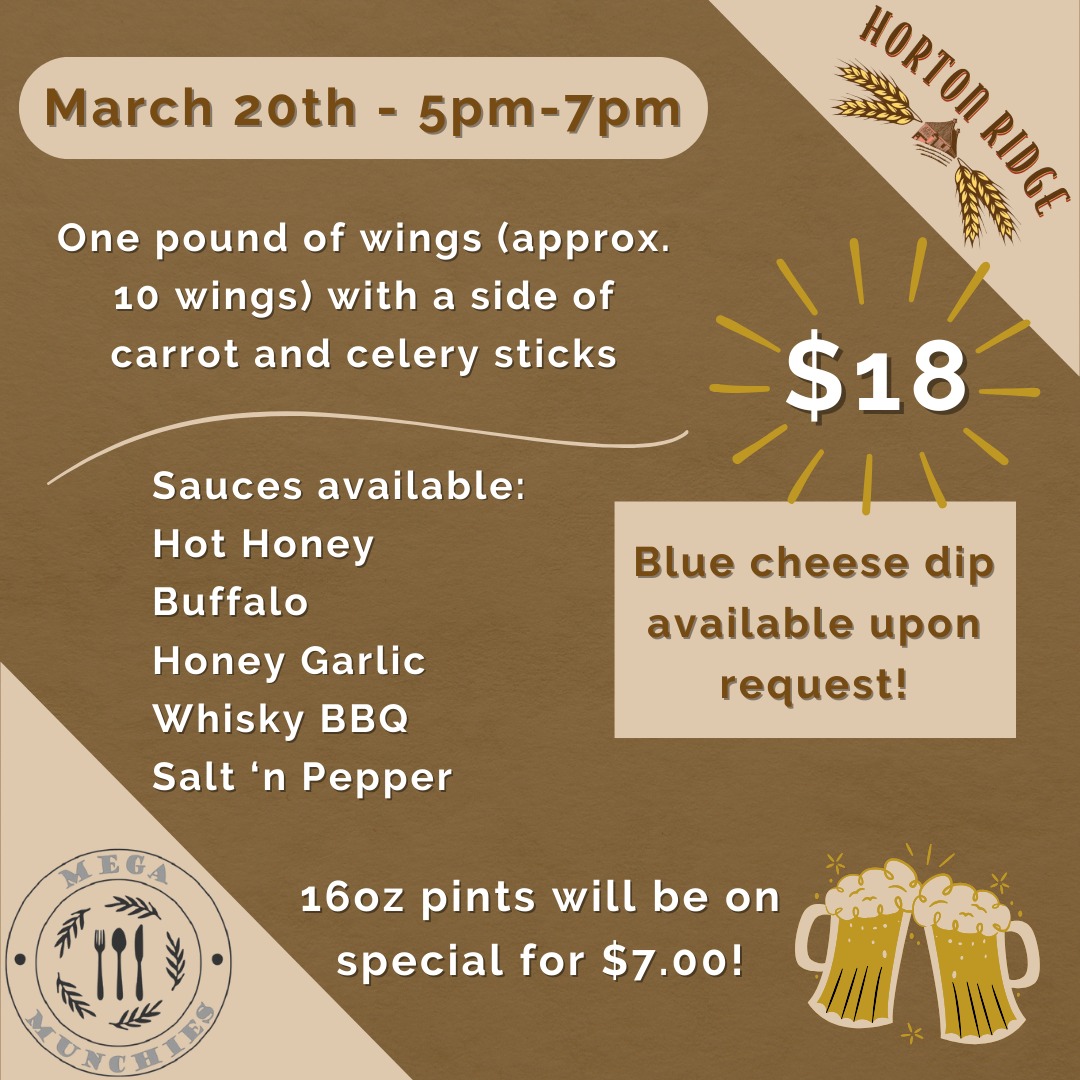 Horton Ridge Malt & Grain Menu