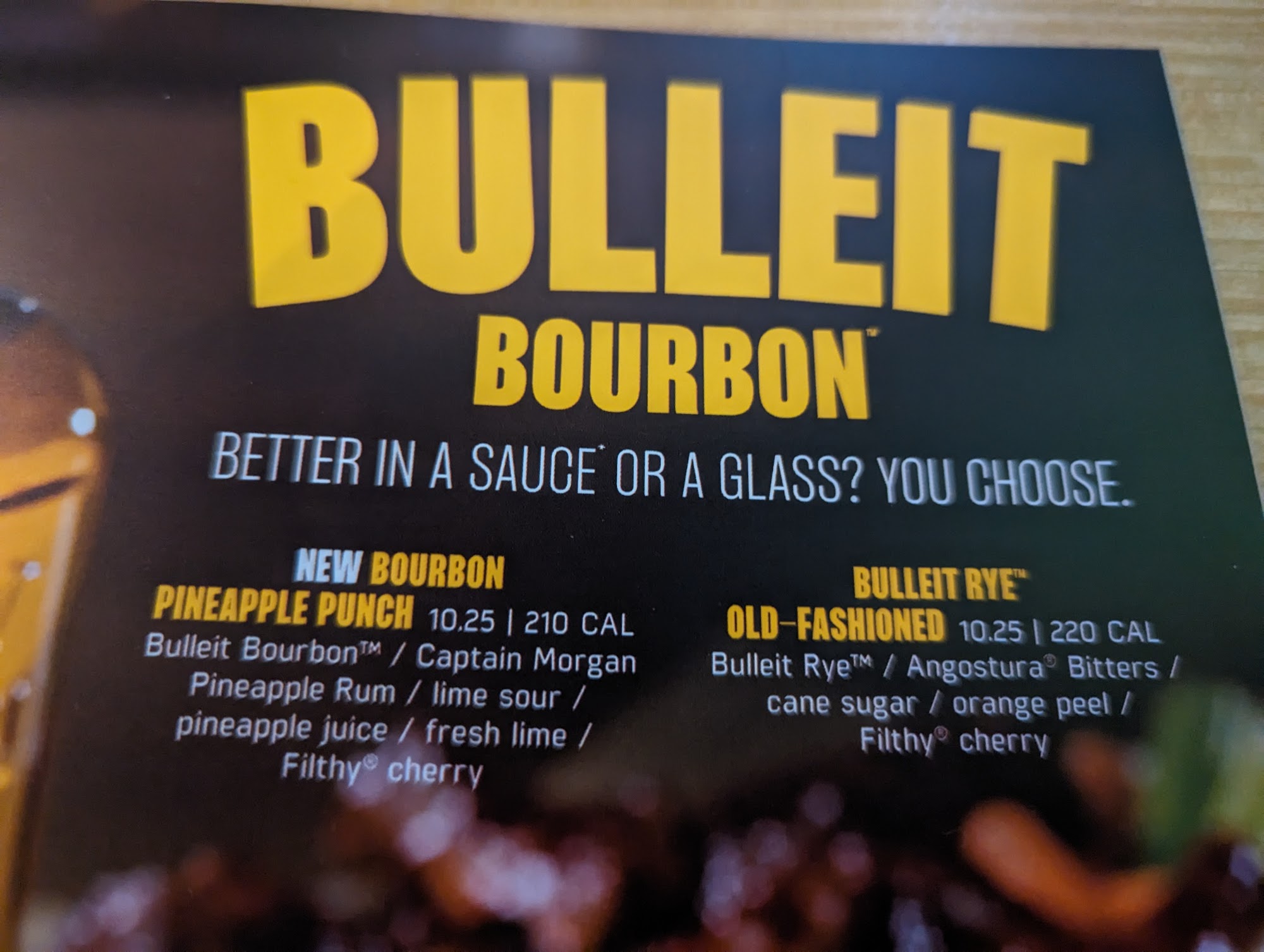 SIENA PROMENADE Menu