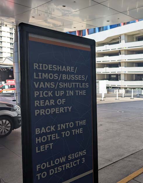 Rideshare Lot at The LINQ Las Vegas Hotel + Experience
