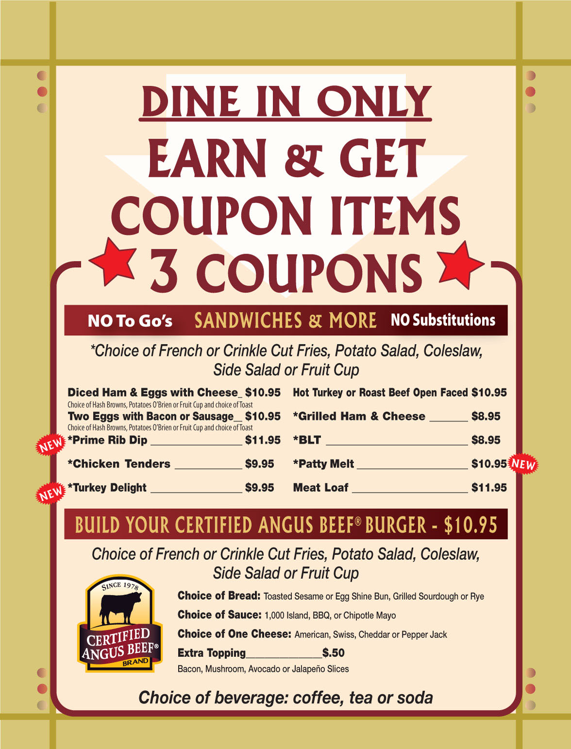 Silver Spur Buffet & Cafe Menu