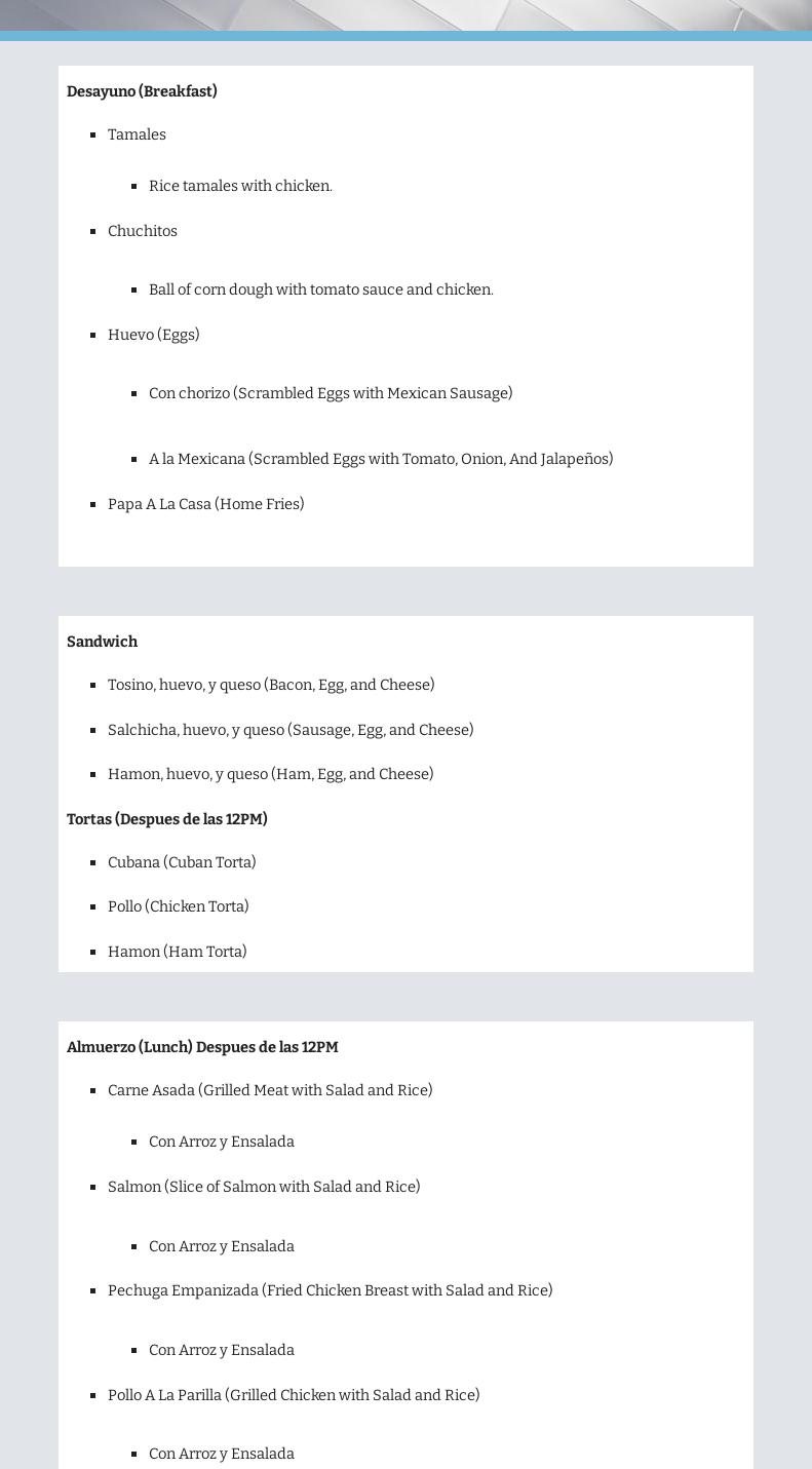 Emmanuel The Best Deli Grocery Menu