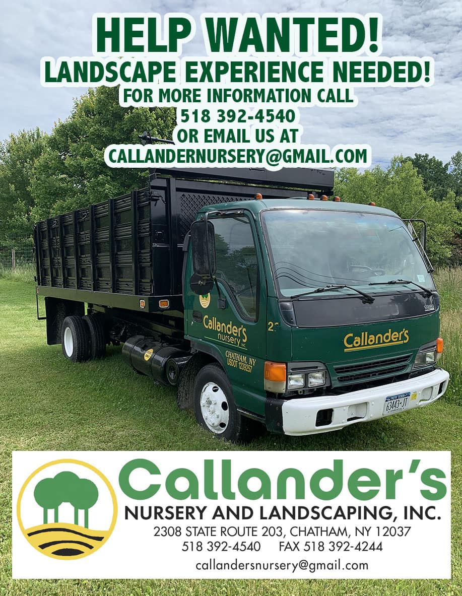 Callander's Nursery & Landscaping, Inc. 2308 NY-203, Chatham New York 12037
