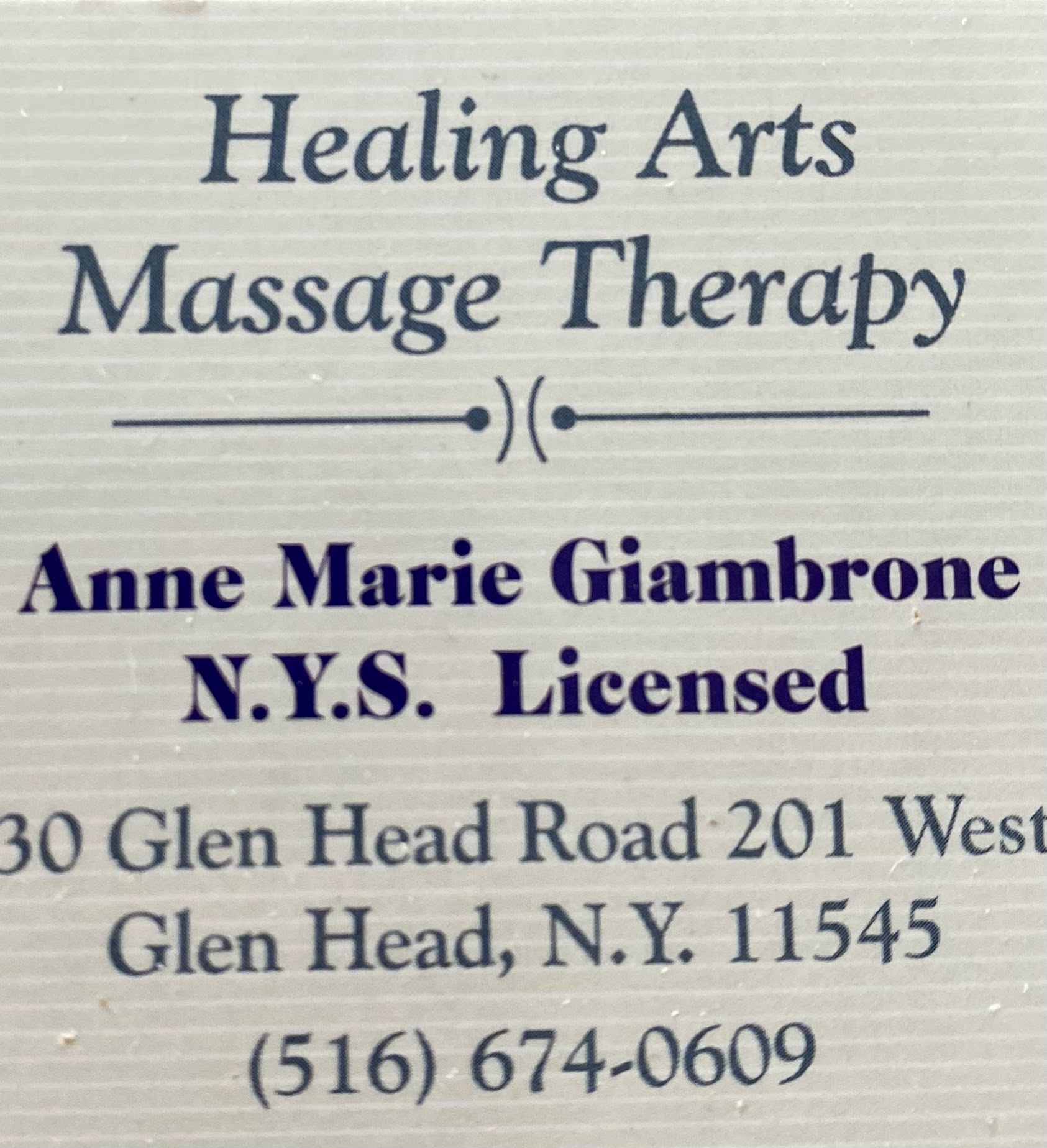 Healing Arts Massage Therapy 1009 Glen Cove Ave #6, Glen Head New York 11545