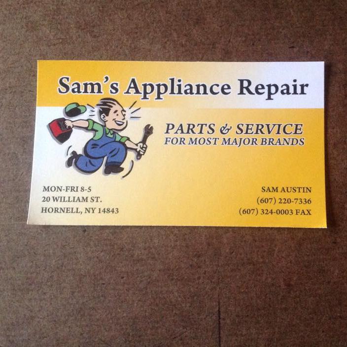 Sam's Appliance Repair 20 William St, Hornell New York 14843