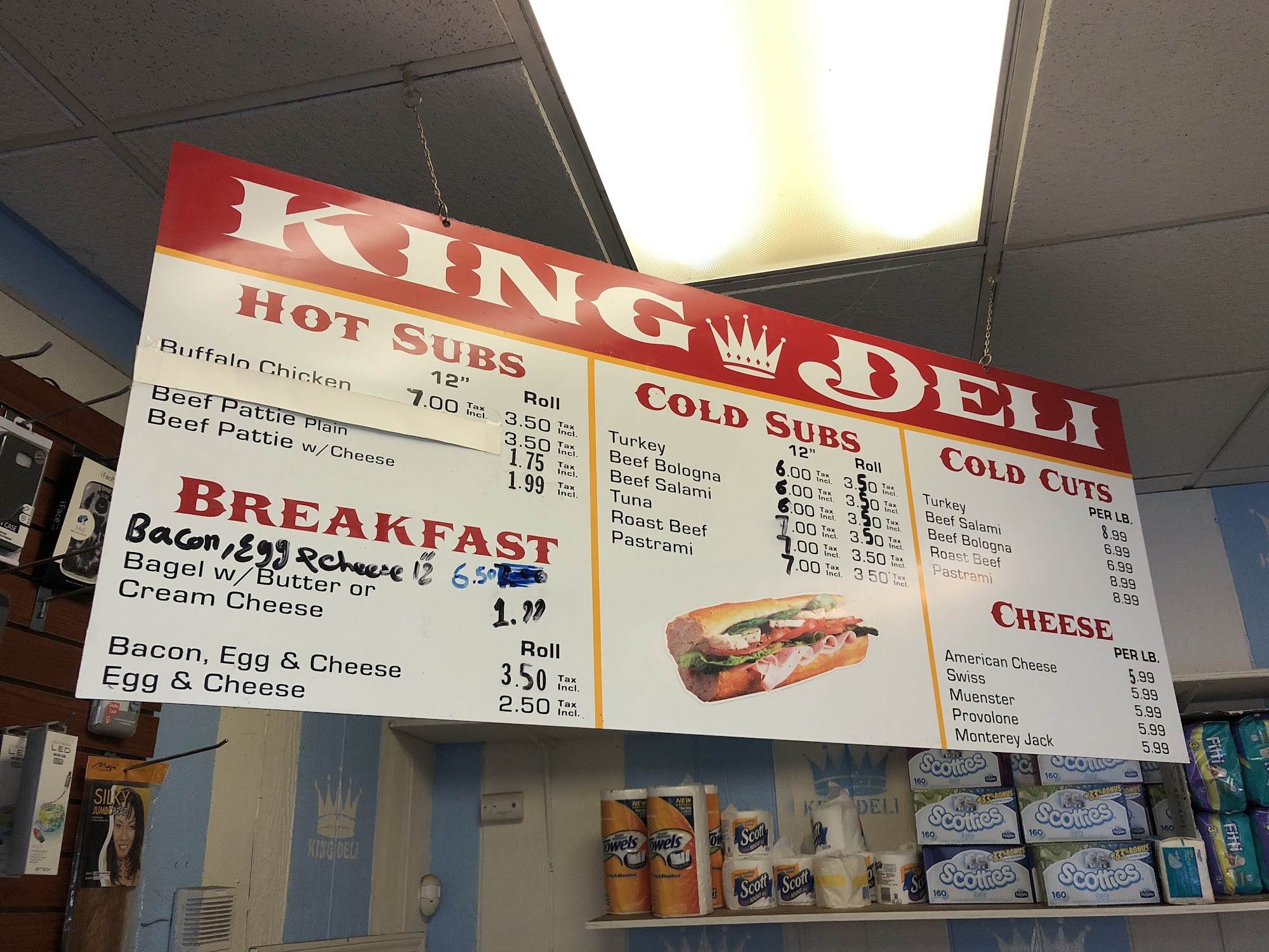 King Deli Menu