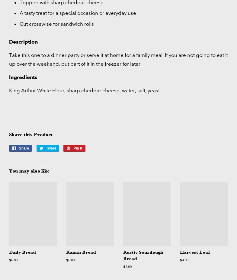 Wake Robin Farm Menu