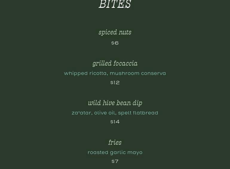 Willa Menu
