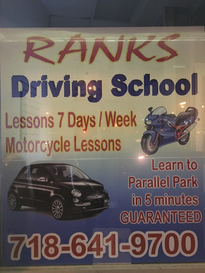 Rank's Driving School, Inc. 9601 Liberty Ave, Ozone Park New York 11417
