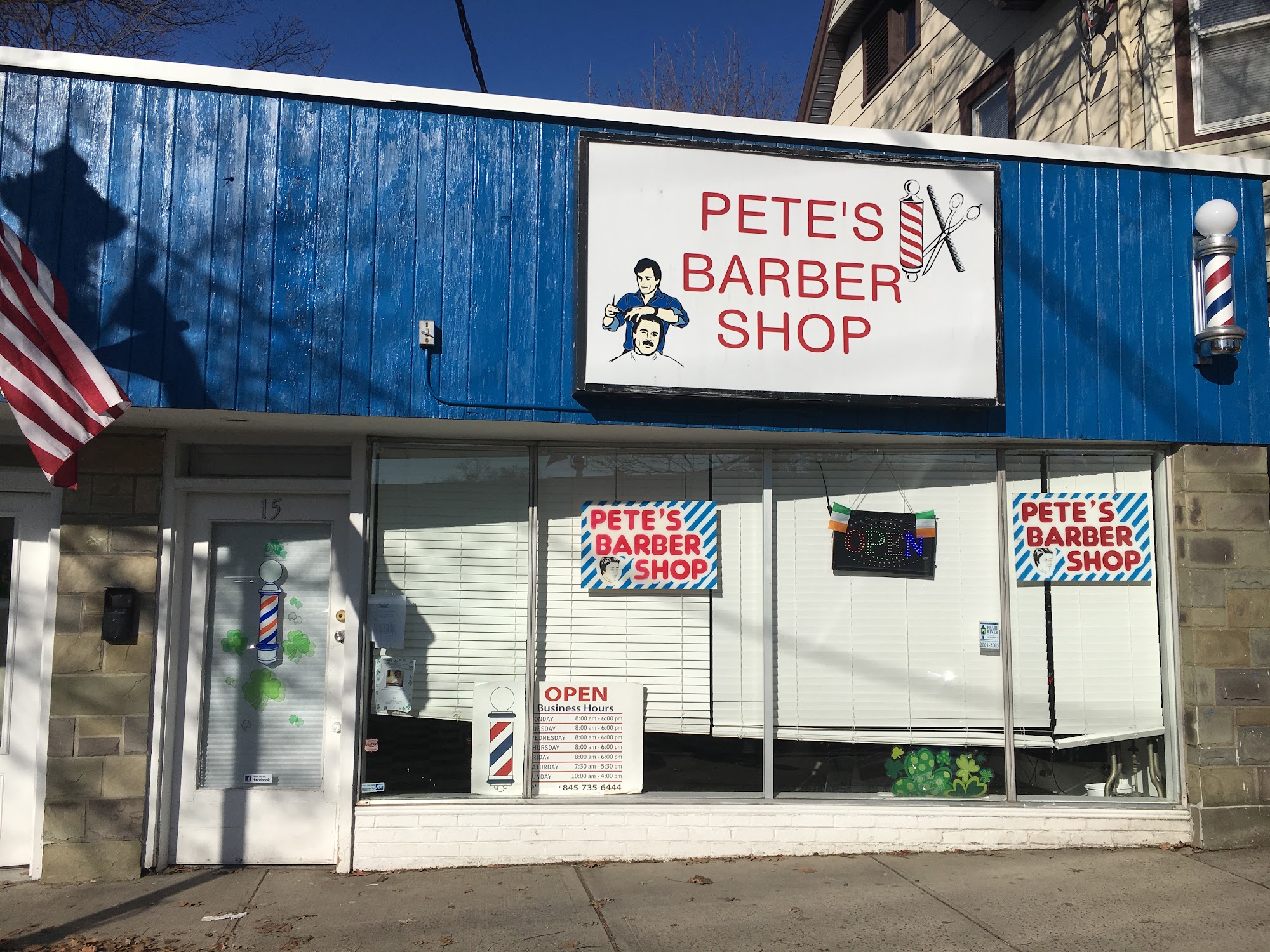 Pete's Barber Shop 15 S William St, Pearl River New York 10965