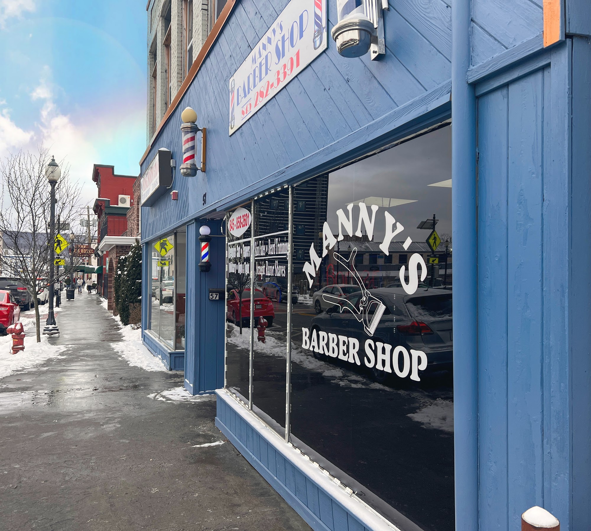 Manny's Barber Shop 57 Front St, Port Jervis New York 12771