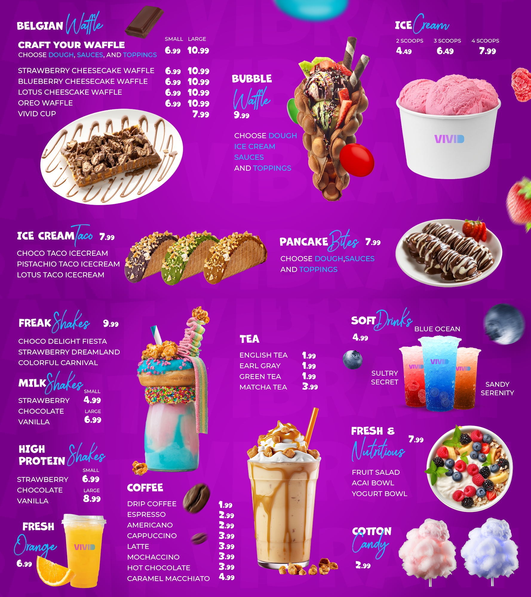 VIVID Treats & Beans Menu