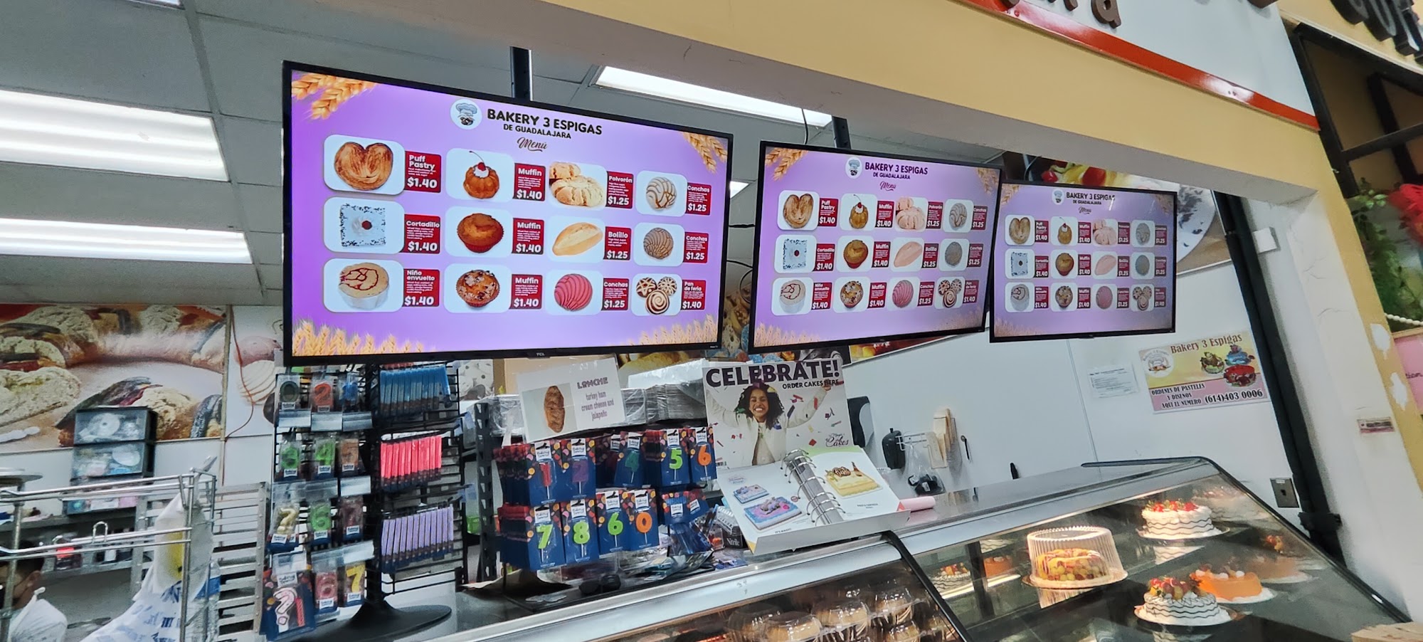 Bakery 3 Espigas (East) Menu