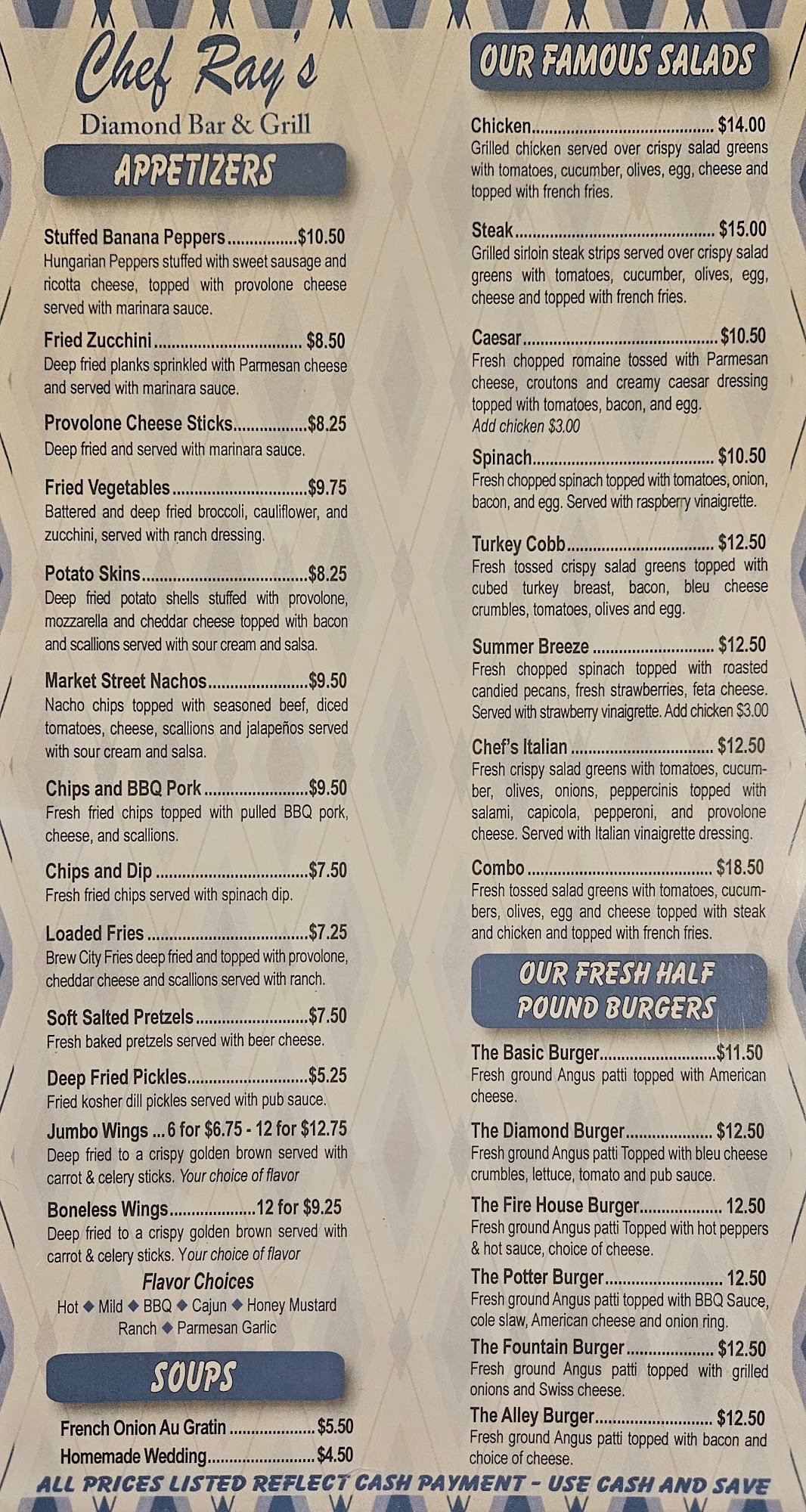 Chef Ray's Diamond Bar and Grill, East Liverpool - Menu, Reviews (43 ...