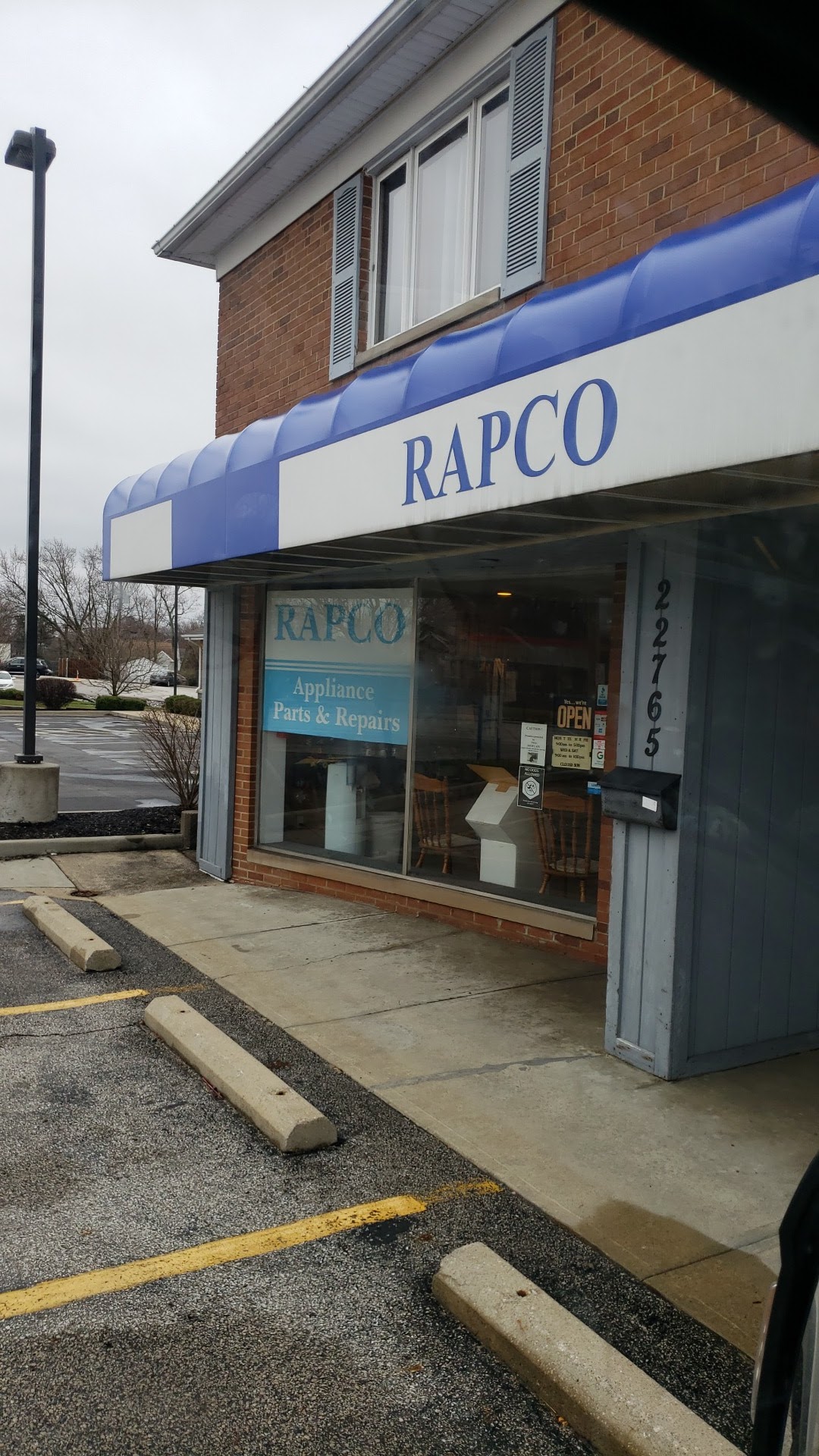 Rapco Appliance Parts & Repairs 22765 Lorain Rd, Fairview Park Ohio 44126