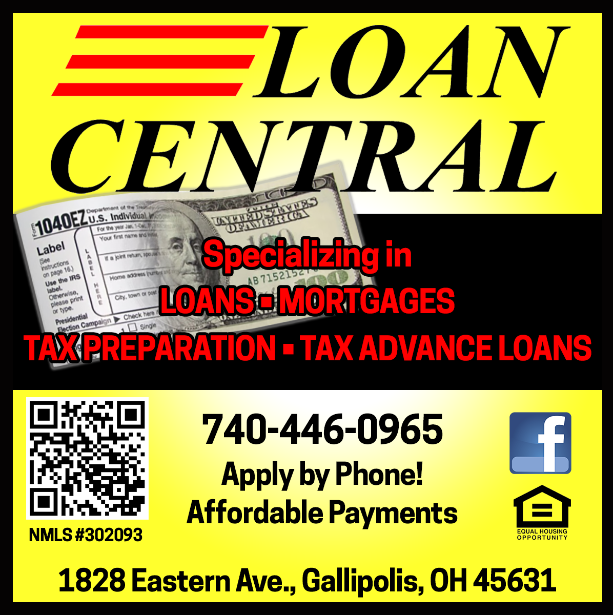 Loan Central 1828 Eastern Ave, Gallipolis Ohio 45631