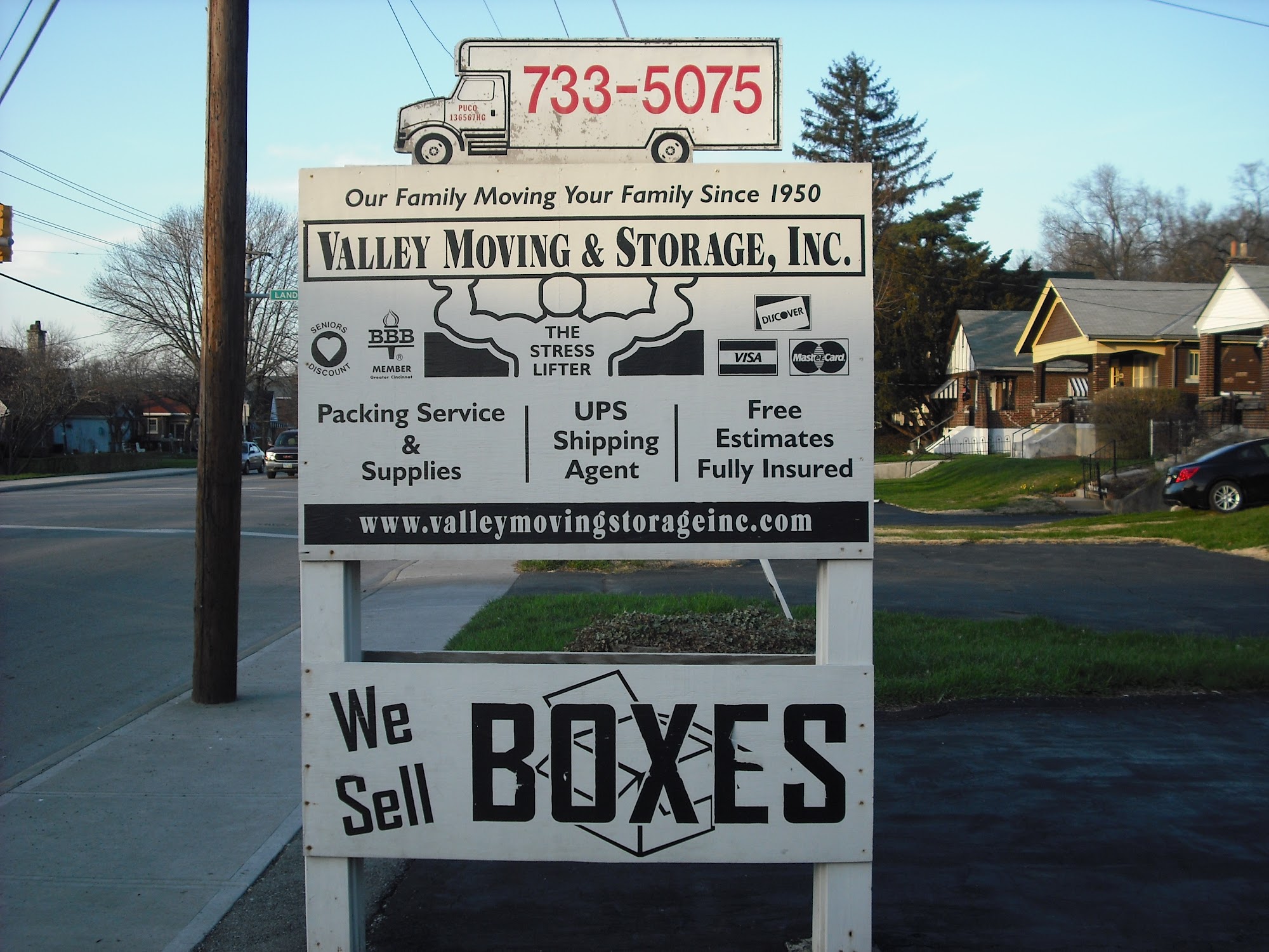 Valley Moving Storage Inc 9436 Reading Road Cincinnati, Reading Ohio 45215