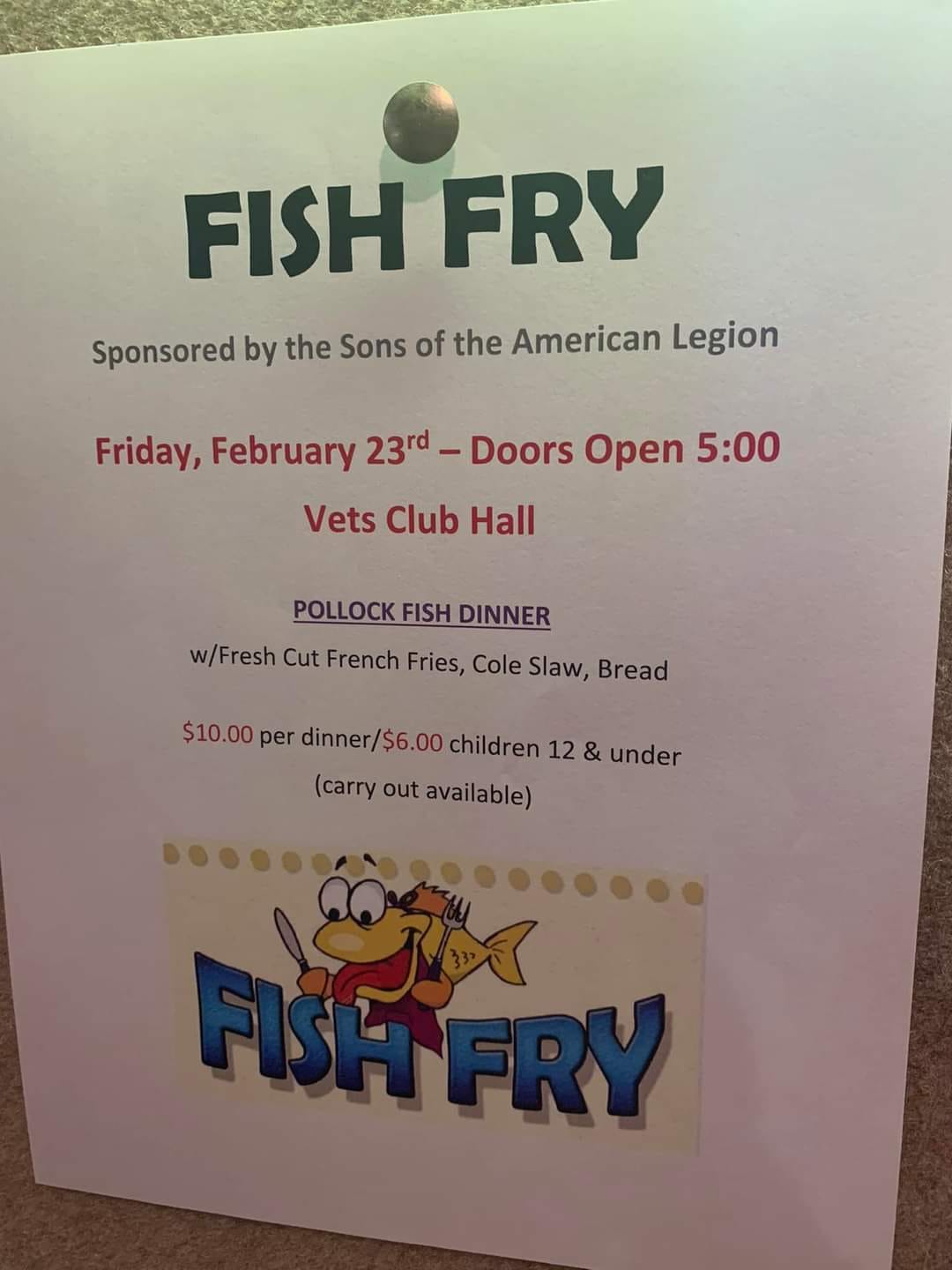 Versailles Vets Place Menu