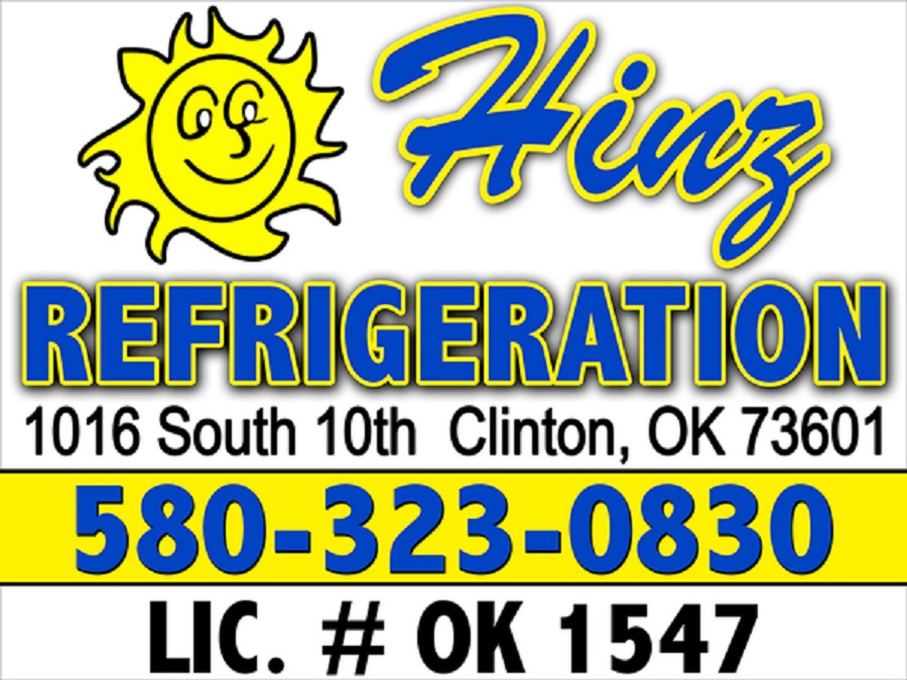 Hinz Refrigeration- Heating & Cooling 1016 S 10th St, Clinton Oklahoma 73601