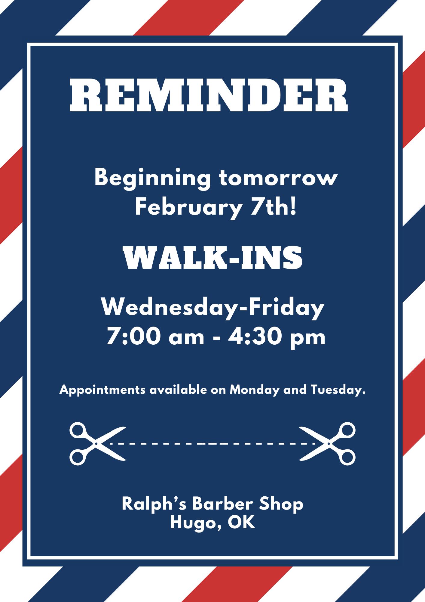 Ralph's Barber Shop 1314 E Jackson St, Hugo Oklahoma 74743