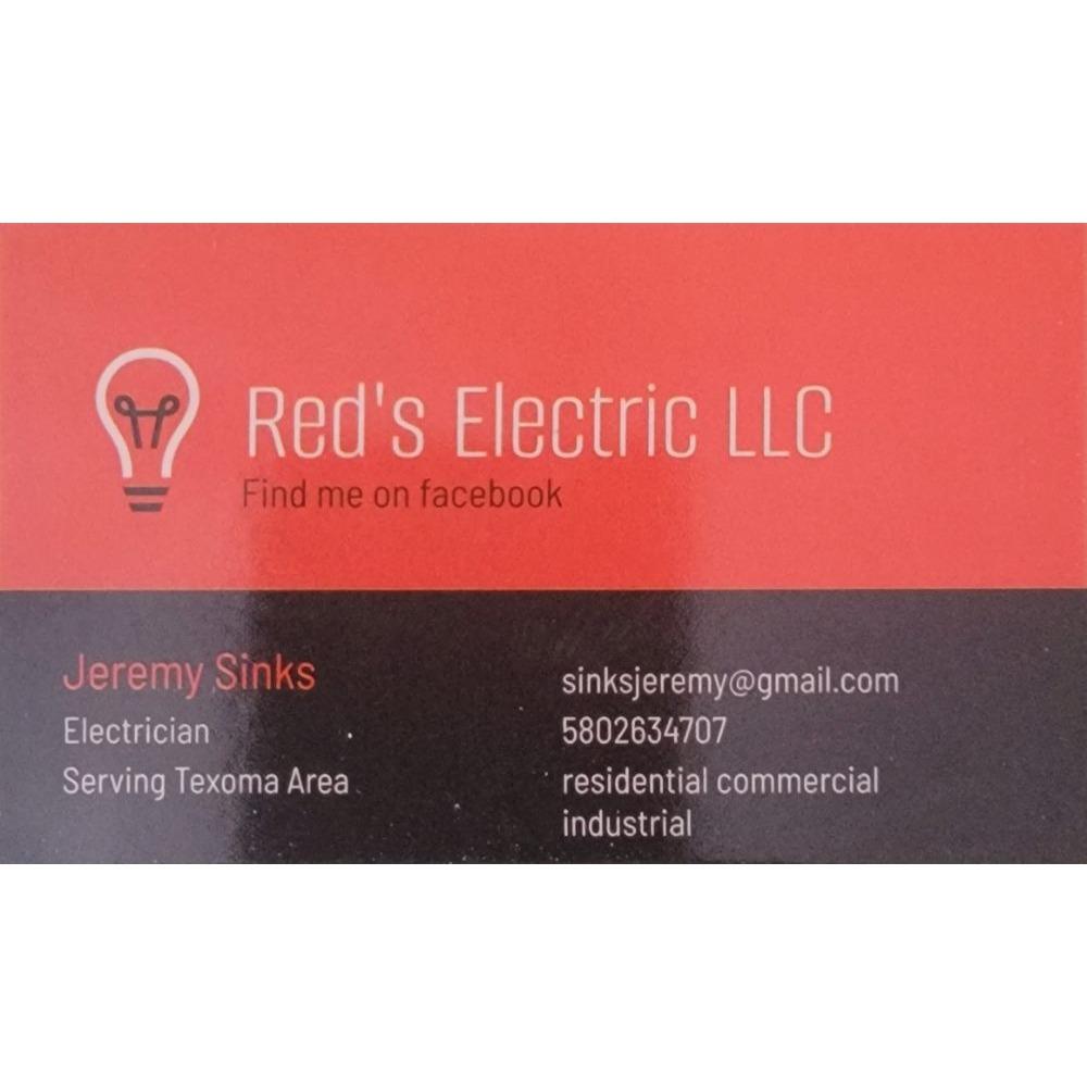 RED'S ELECTRIC LLC 16185 Hicks St, Madill Oklahoma 73446