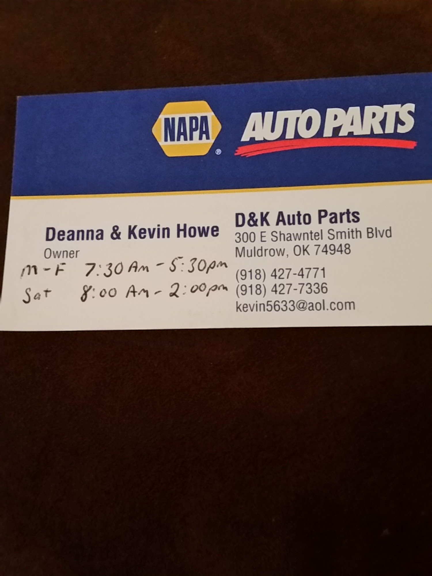 NAPA Auto Parts - D & K Auto Parts, LLC