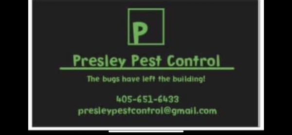 Presley Pest Control LLC 21229 SE 99th St, Newalla Oklahoma 74857