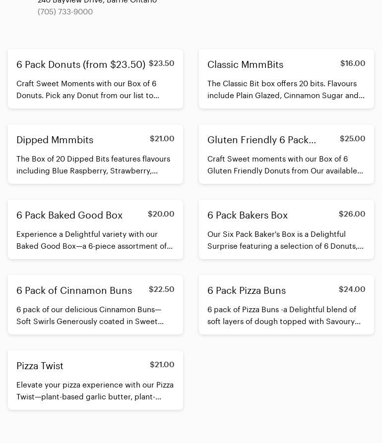 Mmm Donuts • Café & Bakery Menu