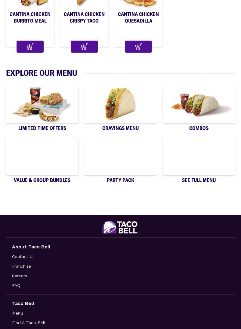 Taco Bell Menu