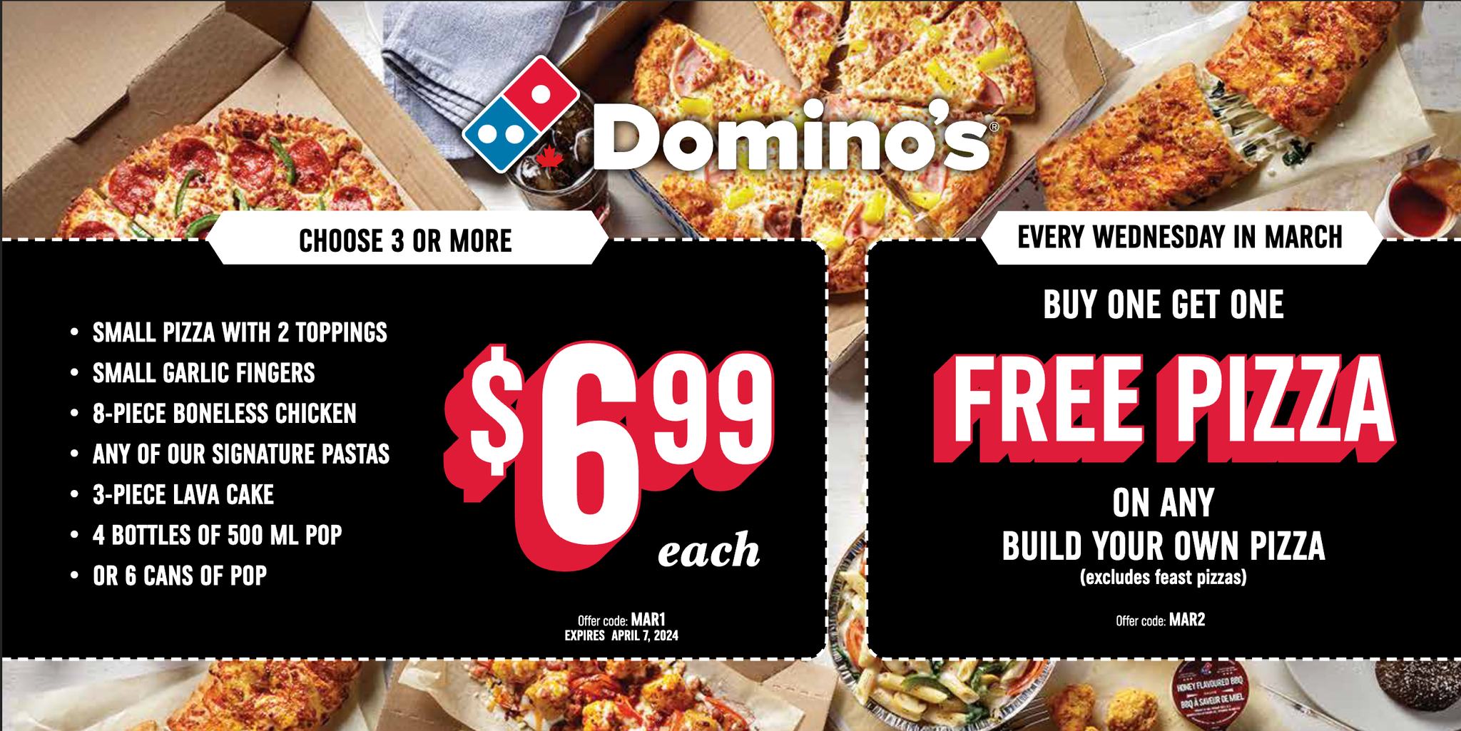 Domino's Pizza Menu