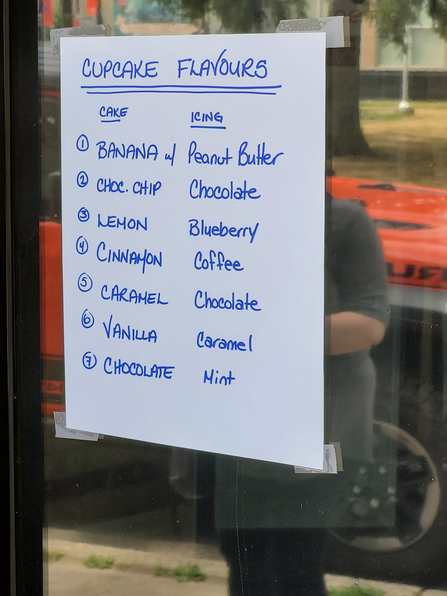 Ginger's Sweet Treats and Cupcakery Menu