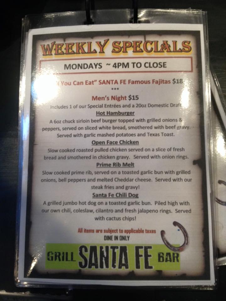 Shemron Suites Hotel Menu