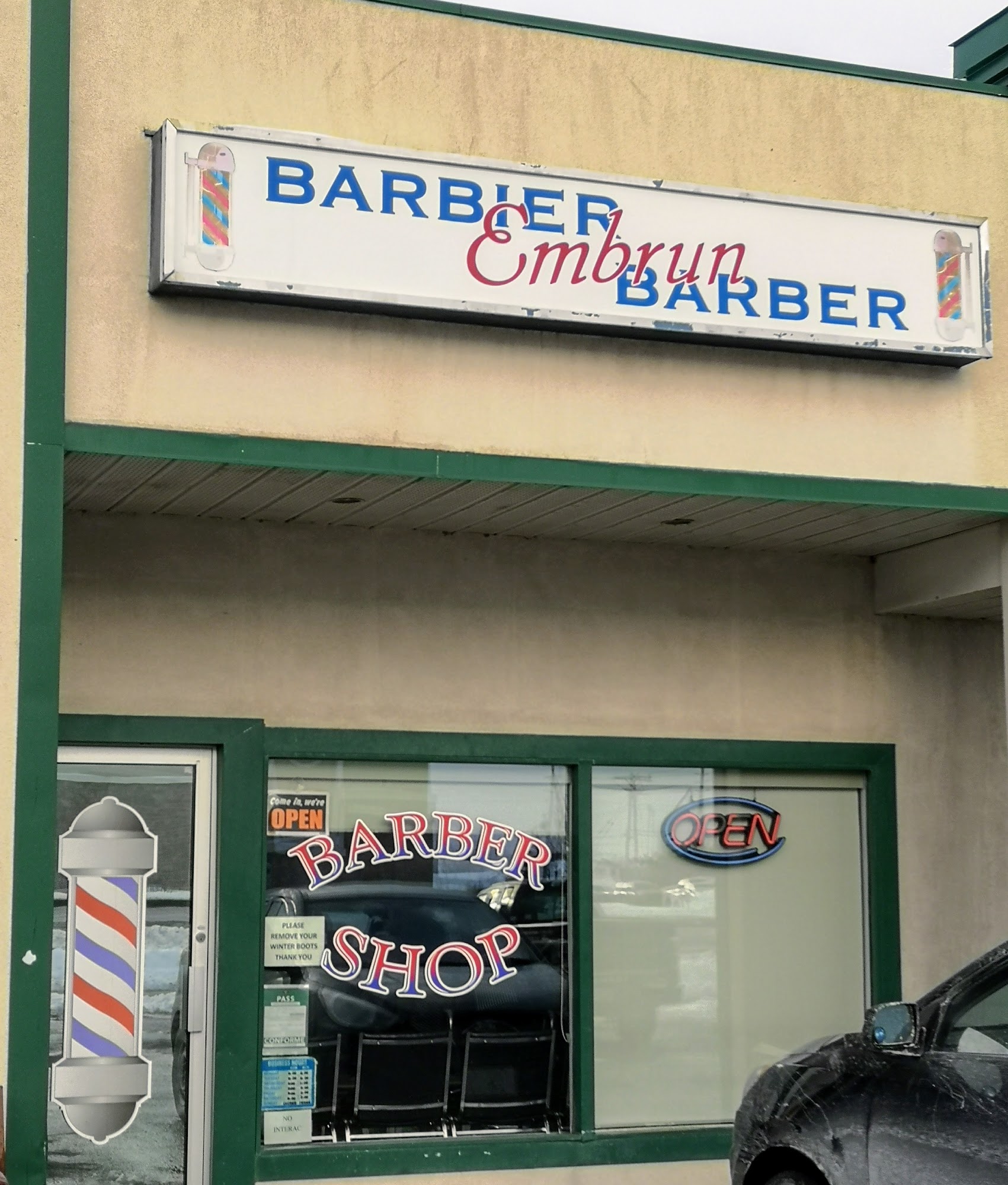 Barbier Embrun Barber 685 Notre-Dame St, Embrun Ontario K0A 1W1