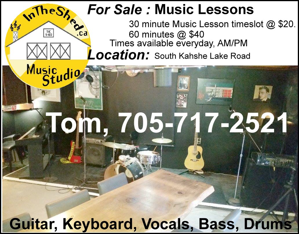 InTheShed Music Studio 1103 S Kahshe Lake Rd, Kilworthy Ontario P0E 1G0