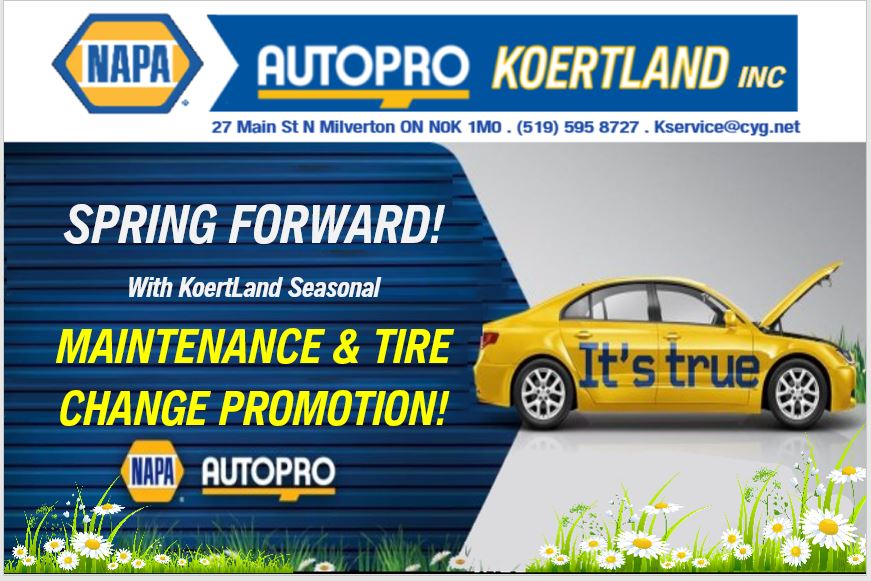 NAPA AUTOPRO - Koertland 27 Main St, Milverton Ontario N0K 1M0