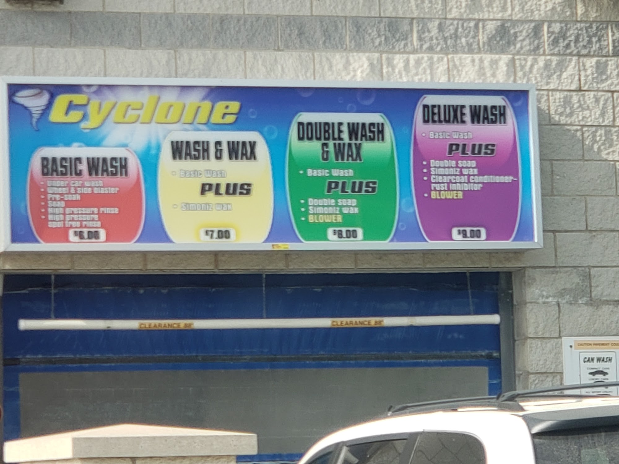 Cyclone touch free car wash