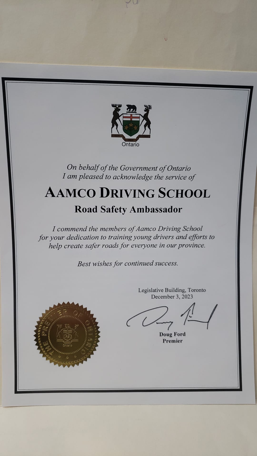 Aamco Driving School Inc.