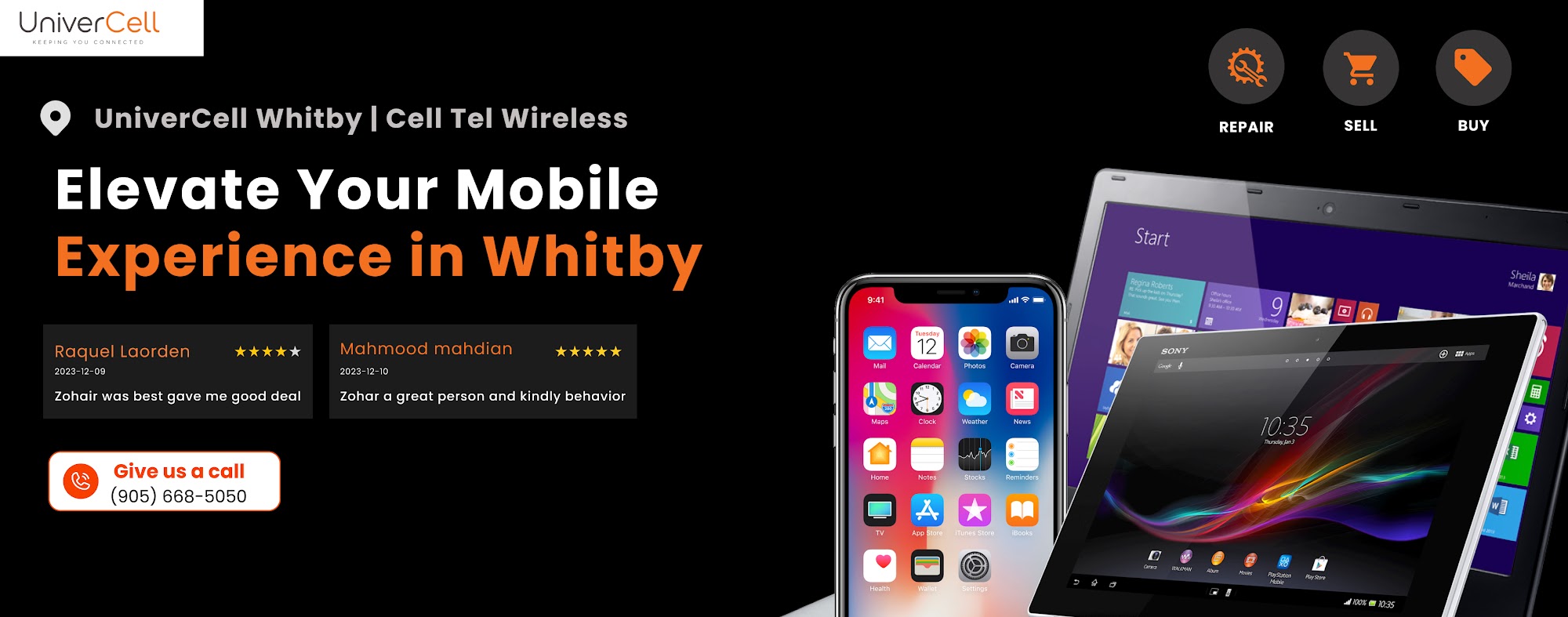 UniverCell Whitby | Cell Tel Wireless - Buy | Sell | Repair